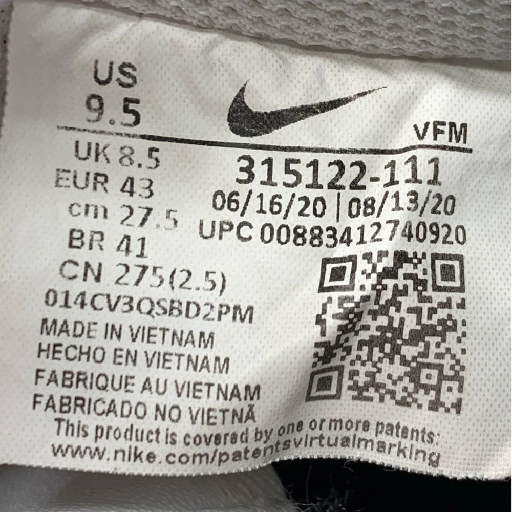 Nike Air Force 1’s‎ ‘07 Triple White Shoes Men’s Sz 9.5